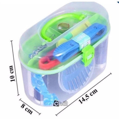 Hộp Kim Chỉ May Vá Đa Năng 2 Tầng – Đầy Đủ Dụng Cụ, Tiện Lợi Cho Gia Đình