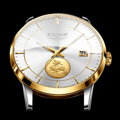 Đồng hồ nam chính hãng KASSAW K666-2 (Mạ vàng 24k)