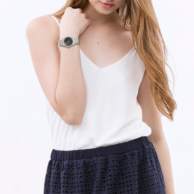 Đồng Hồ Nữ Citizen Dây Thép Không Gỉ EW1560-57E - Mặt Đen (Sapphire)