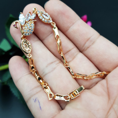 Lắc tay Nữ Thiên Nga đính hạt - Tặng vòng tay thủy tinh pha lê