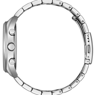 Đồng Hồ Citizen Nam Dây Kim Loại Pin (Quartz) AN8210-56E (42mm) - Mặt Đen