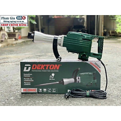 Máy đục bê tông DEKTON 30 ly DK-65c (30mm-1850w) Tặng 2 mũi đục 2024 New 100% siêu khoẻ