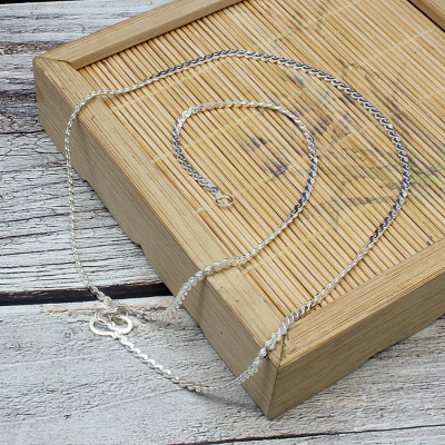 Dây Chuyền Nữ Bạc Hiểu Minh DCN002X kiểu s dẹt to