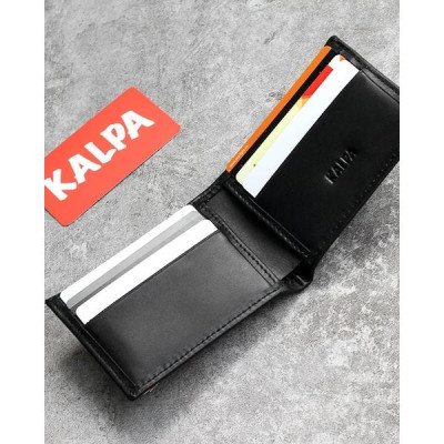 Ví nam Kalpa da bò màu đen MMVDD001 