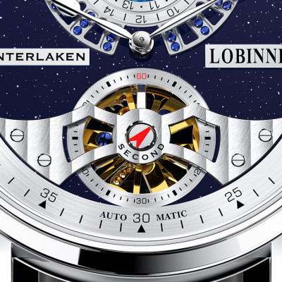 Đồng Hồ Nam LOBINNI No.16038-2 Chính Hãng Fullbox BH 24T Chịu Nước 50m Kính Chống Xước Dây Da Cao Cấp (Máy Cơ Tự Động)