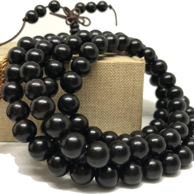  VÒNG TAY GỖ MUN SIZE HẠT 8MM -180 HẠT/VÒNG