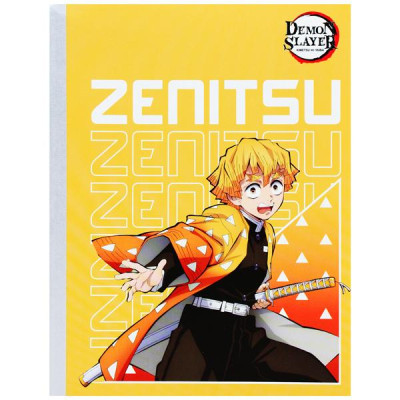 Tập Dán Gáy Demon Slayer - 4 Ô Ly Ngang - 200 Trang 70gsm - Thiên Long NB-112/DS - Zenitsu