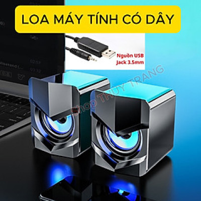 Bộ 2 Loa Mini Dorron V116, Âm Thanh Nổi, Bass Trầm - Phiên Bản Nâng Cấp - Hàng Chính Hãng