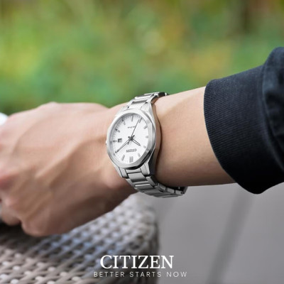 Đồng Hồ Nam Citizen Eco-Drive Dây Thép Không Gỉ BM7620-83A - Mặt Trắng (38mm)