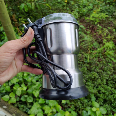 Máy xay hạt khô, xay bột, gia vị cà phê đa năng,công suất 300w, lưỡi dao 8 cánh cực bén, chất liệu cối inox, bảo hành 12 tháng