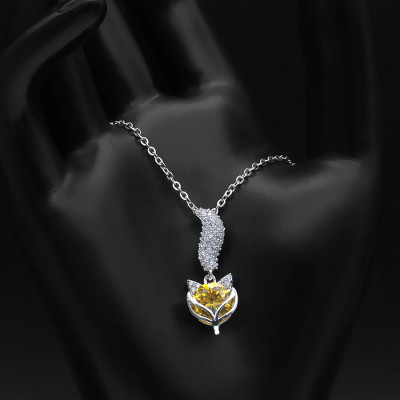 Dây Và Mặt Dây Chuyền Bạc Hiểu Minh DMD209S hồ ly