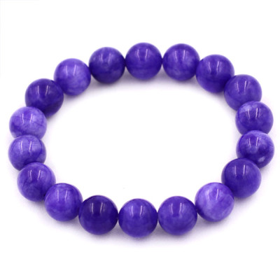 Vòng chuỗi đeo tay Đá Vân Rồng Tím 10 ly 17 hạt - hợp mệnh Hỏa, mệnh Thổ