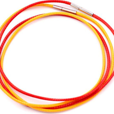 Combo 2 sợi dây vòng cổ cao su - đỏ + vàng DCSOV1