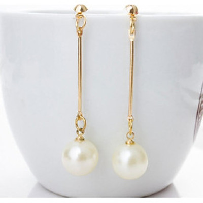 Bông tai nữ dáng dài đính hạt BT54 mẫu mới