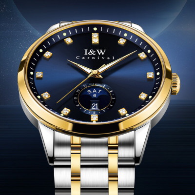 Đồng hồ nam chính hãng IW Carnival  IW625G-2 ,kính sapphire,chống xước,chống nước 50m,Bh 24 tháng,máy cơ (automatic)