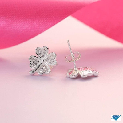 Bông tai bạc thời trang chất liệu bằng bạc s925 MS0703