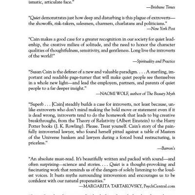 Quiet: The Power Of Introverts In A World That Can