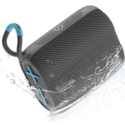 Loa di động thể thao bluetooth chống nước chuẩn IPx7 hiệu WIWU Thunder P26 trang bị đèn LED đổi màu, công nghệ Bluetooth 5.0, Nghe đài radio FM, thẻ SD, có jack âm thanh AUX 3.5mm, thời gian nghe nhạc lên đến 6h - hàng nhập khẩu