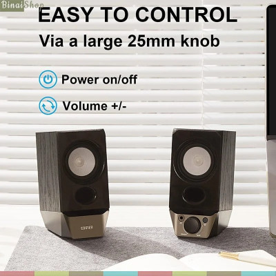 Edifier R19BT - Loa Máy Tính 2.0, Kết Nối Bluetooth/USB/AUX, Công Suất 4W - Hàng chính hãng