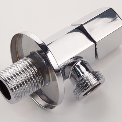 Van giảm áp và khóa đường nước Đồng mạ Chrome Eurolife EL-X40 (Trắng bạc)