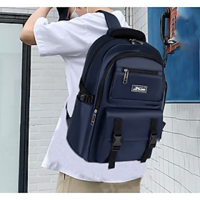 Balo trung học chống nước tiện lợi Xbags Dark Blue Xb 3202