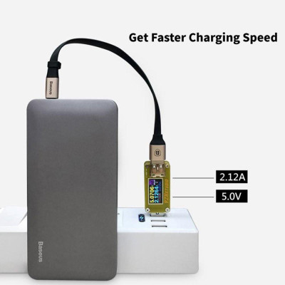 Cáp sạc nhanh cho Android và Apple IOS (23cm)- Baseus Dual 3.0 -Hàng Chính Hãng