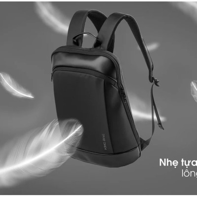 Balo Laptop 15.6 Inch KINGBAG KRATOS phối da bền bỉ, siêu nhẹ - Hàng Chính Hãng