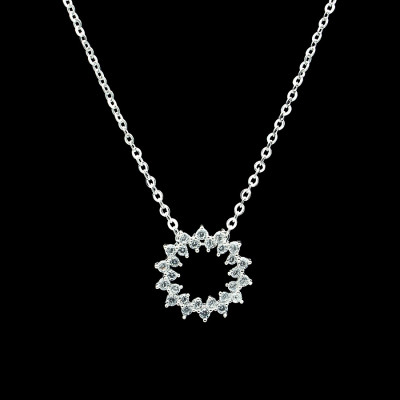 Dây Chuyền Nữ Bạc Huyền Thoại Biển Xanh BẠC HIỂU MINH DMD440