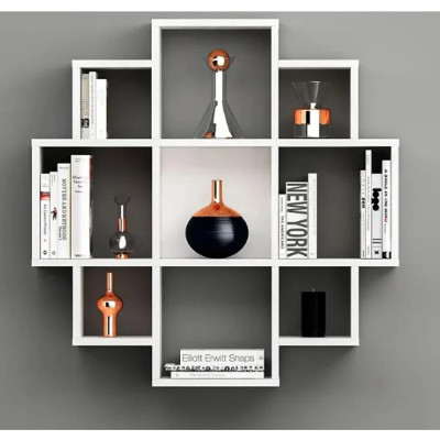 Kệ Treo Tường BLOOM Kiểu Nở Hoa Tundo CTKT205 KT 90 x 90 x 20cm