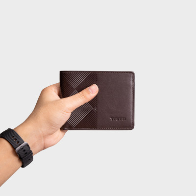 Ví nam da bò Trita ( Thời trang nam dáng ngang - Ví da RVN05 )