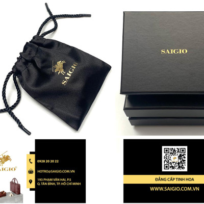 Ví Nam Cao Cấp, Da Bò NAPA Láng Mịn, Mỏng Nhẹ, Size Trung, Kiểu Cổ Điển Tinh Tế - Sang Trọng, Dáng Ngang - Gập 2, Nhiều Ngăn Để Tiền Và Giấy Tờ Tiện Dụng - Hàng Chính Hãng SAIGIO