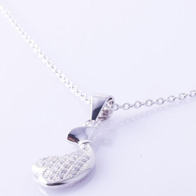 Bộ dây chuyền bạc nữ S925 Italia Bạc Xinh Huệ Ngân PP1277-BDC