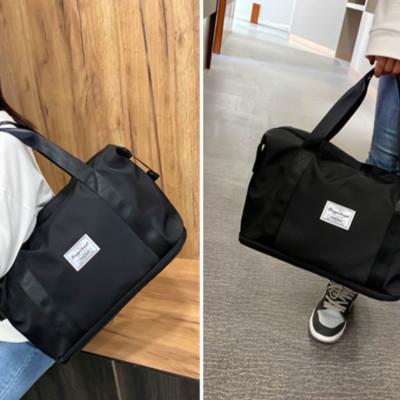 Túi xách du lịch 2 tầng cỡ lớn túi đựng đồ thể thao tập gym, yoga, quần áo nữ chống nước có thể nới đáy thành 2 tầng