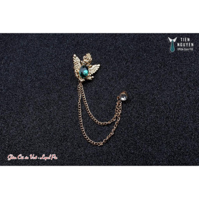 Ghim cài áo - ghim cài vest cưới Ghim đại bàng đính đá đủ màu