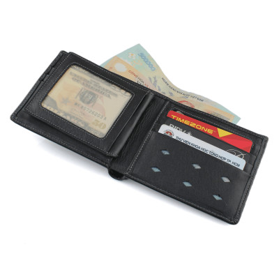 Ví Da Nam, Bóp Da Nam Kim Bảo B20 Da Bò Màu Đen, Nâu, Bò