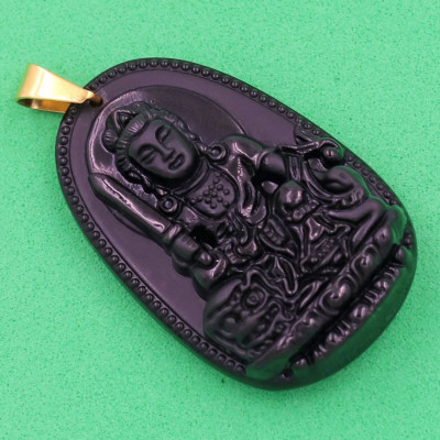 Mặt Phật Văn Thù Bồ Tát đen 5 cm