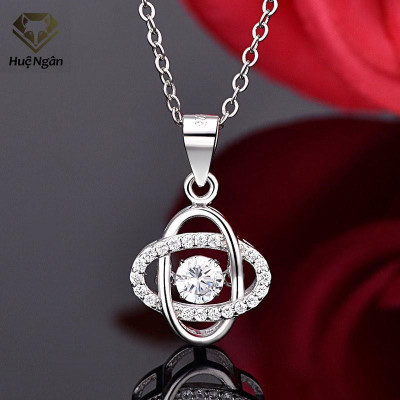 Dây chuyền bạc Ý 925 Huệ Ngân - Cỏ bốn lá may mắn PP1682
