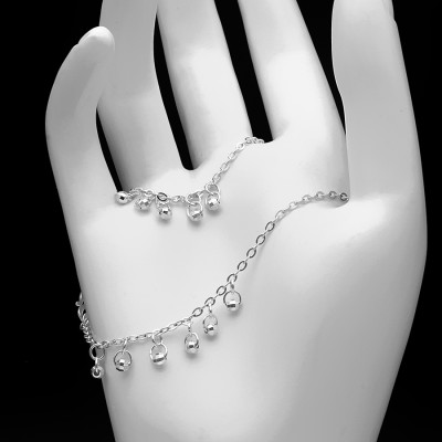 Lắc Chân Nữ Bạc Hiểu Minh LC174S những chiếc chuông nhỏ