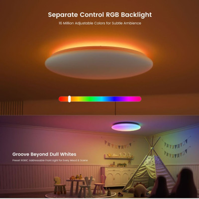 Đèn Ốp Trần Yeelight Arwen D500 / D600 - 16 triệu màu RGBICWW, Điều khiển từ xa, Công suất 50W - Hàng chính hãng