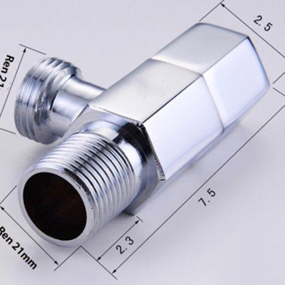 Van giảm áp và khóa đường nước Đồng mạ Chrome Eurolife EL-X40 (Trắng bạc)