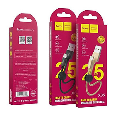Cáp sạc nhanh 25cm Hoco X35 (iphone,Type C,Micro) - Hàng chính hãng