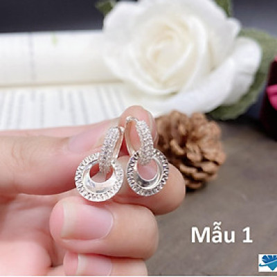 Bông tai bạc tua thả dài chất liệu bằng bạc Ý MS015d