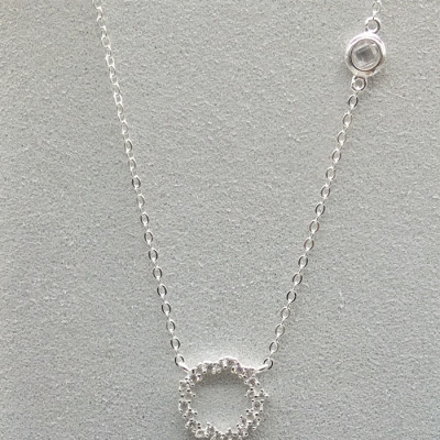 Dây chuyền bạc Ý S925 Bạc xinh Huệ Ngân - Huyền Thoại Biển Xanh PP1528