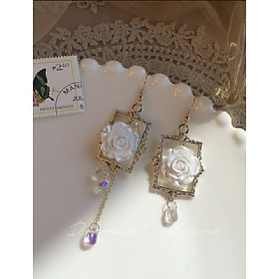 Khuyên tai thời trang nữ Hình hoa Rose Hàn Quốc