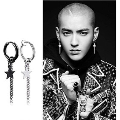 BT Khuyên tai nam sao thả sợi KPOP BTV02 1 bên