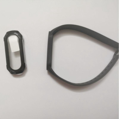 Dây Silicon và Ốp kính cường lực bảo vệ cho đồng hồ Xiaomi Miband 6
