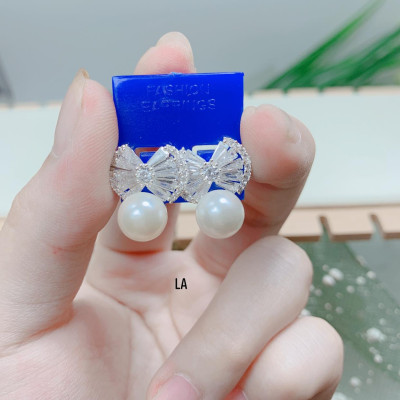 Bông tai bạc thời trang nụ đá treo cao cấp chất liệu bằng bạc s925 SA0085 - Bạc trang sức PKG