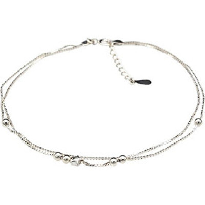 Lắc Chân Nữ Bạc Ý Bạc Hiểu Minh LC161 Ngôi Sao