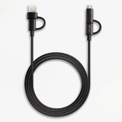  Dây Cáp Sạc 4 Trong 1 Input USB Type-C/USB-A và Output USB Type-C/Micro USB MiLi 1m - HX-L41 - Hàng Chính Hãng