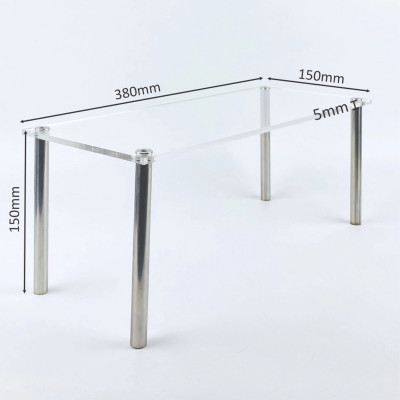 Kệ trưng bày mica Enter TBNS16 38x15x15cm liên kết bulon